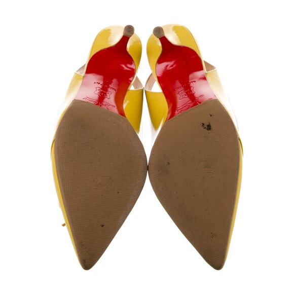 ❤️Christian Louboutin Patent Leather Bow Slingback Pumps❤️ - Picture 5 of 5